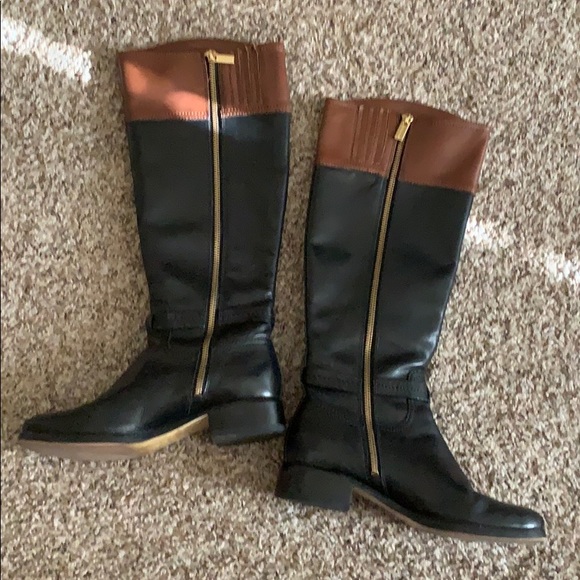 Stockyard two-tone Michael Kors riding boots - Picture 3 of 6